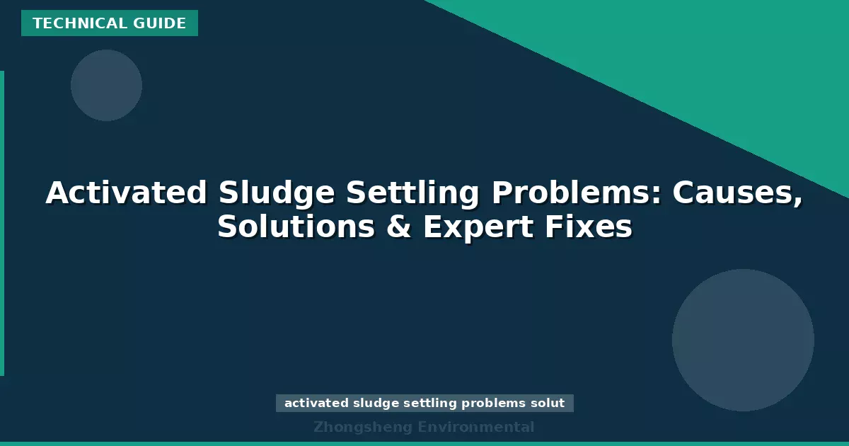 Activated Sludge Settling Problems: Causes, Solutions & Expert Fixes