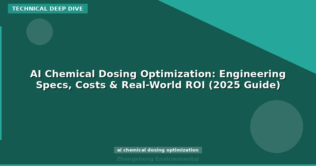 AI Chemical Dosing Optimization: Engineering Specs, Costs & Real-World ROI (2025 Guide)