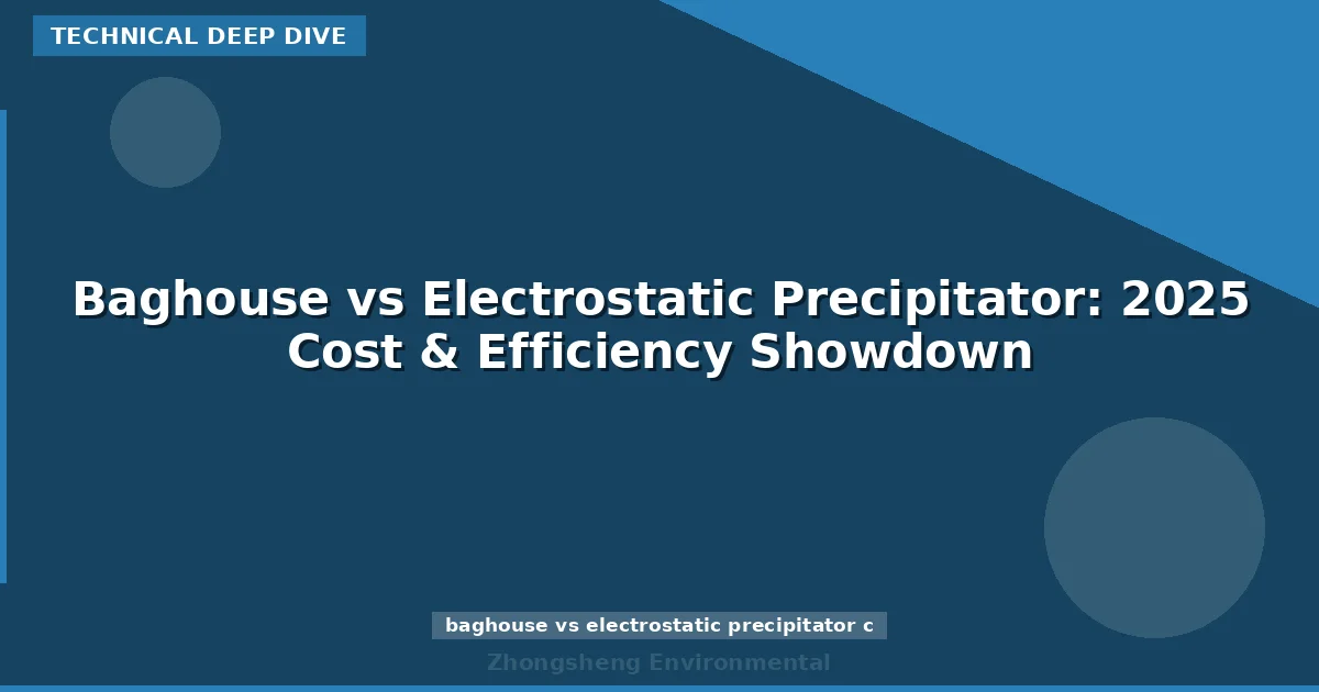 Baghouse vs Electrostatic Precipitator: 2025 Cost & Efficiency Showdown
