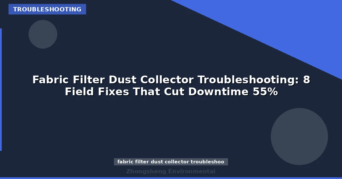 Fabric Filter Dust Collector Troubleshooting: 8 Field Fixes That Cut Downtime 55%