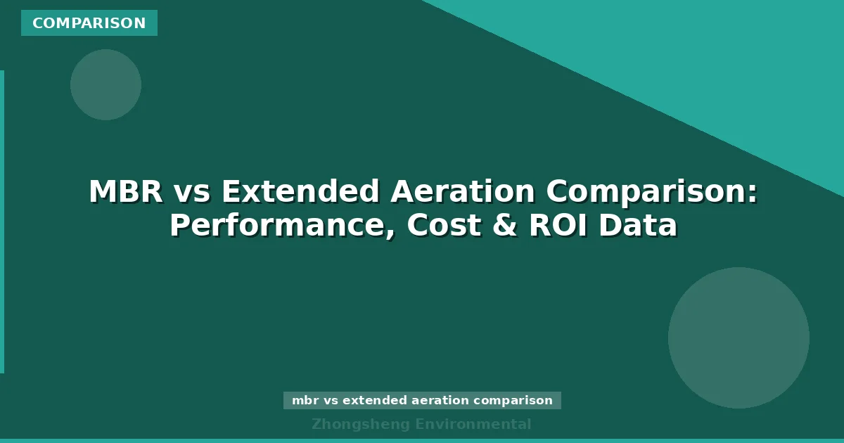 MBR vs Extended Aeration Comparison: Performance, Cost & ROI Data