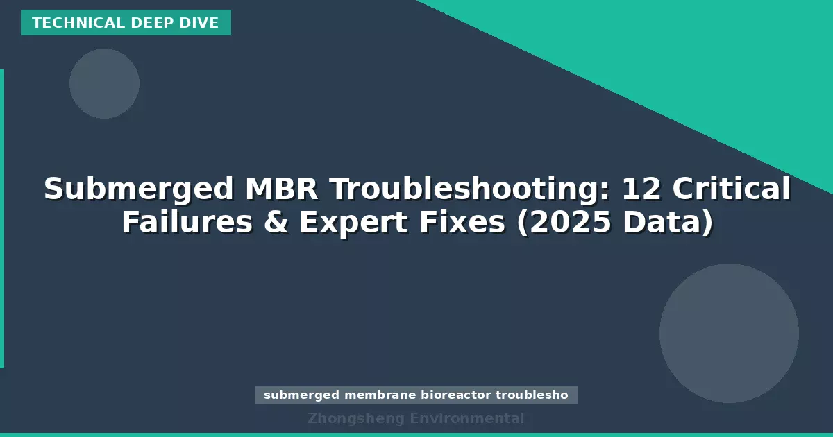 Submerged MBR Troubleshooting: 12 Critical Failures & Expert Fixes (2025 Data)