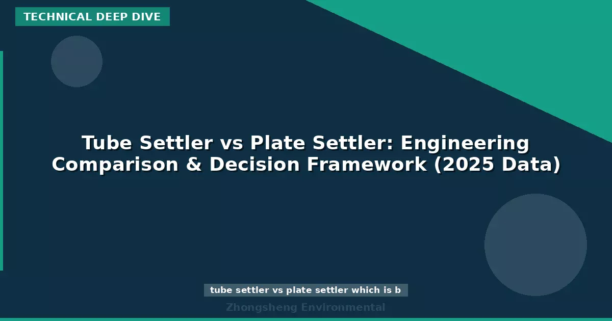Tube Settler vs Plate Settler: Engineering Comparison & Decision Framework (2025 Data)