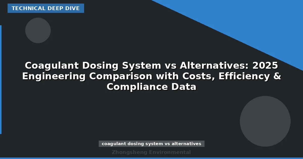 Coagulant Dosing System vs Alternatives: 2025 Engineering Comparison with Costs, Efficiency & Compliance Data