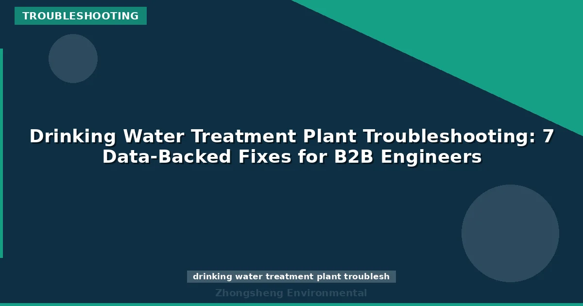 Drinking Water Treatment Plant Troubleshooting: 7 Data-Backed Fixes for B2B Engineers