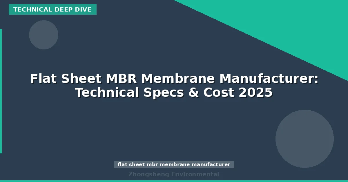 Flat Sheet MBR Membrane Manufacturer: Technical Specs & Cost 2025