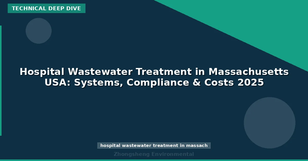 Hospital Wastewater Treatment in Massachusetts USA: Systems, Compliance & Costs 2025