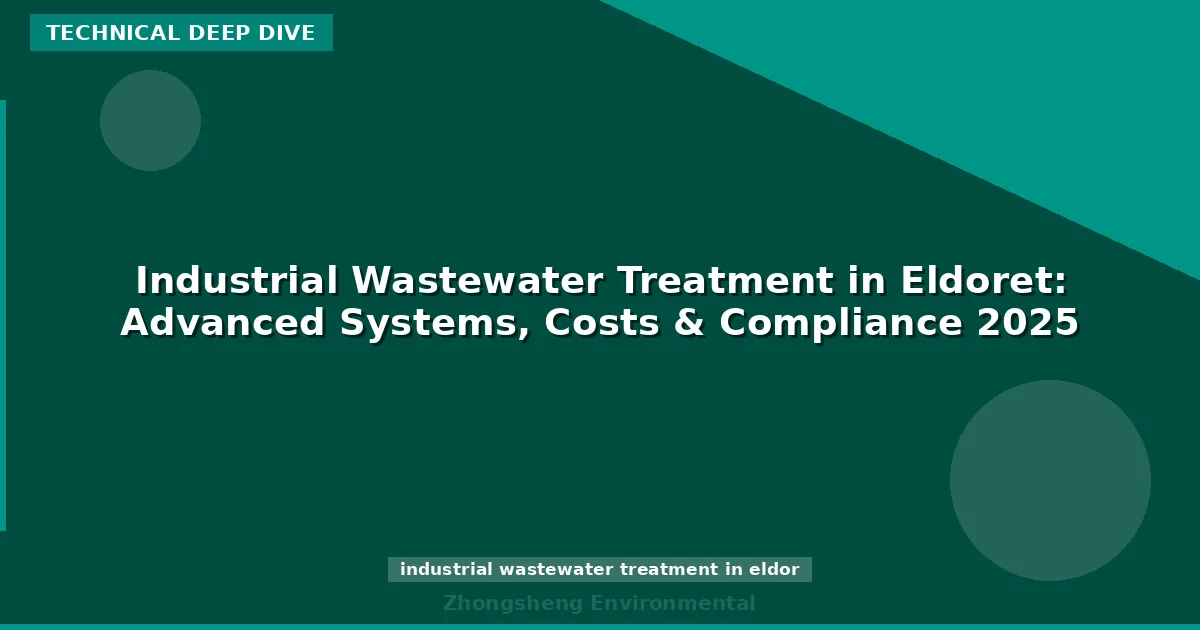 Industrial Wastewater Treatment in Eldoret: Advanced Systems, Costs & Compliance 2025