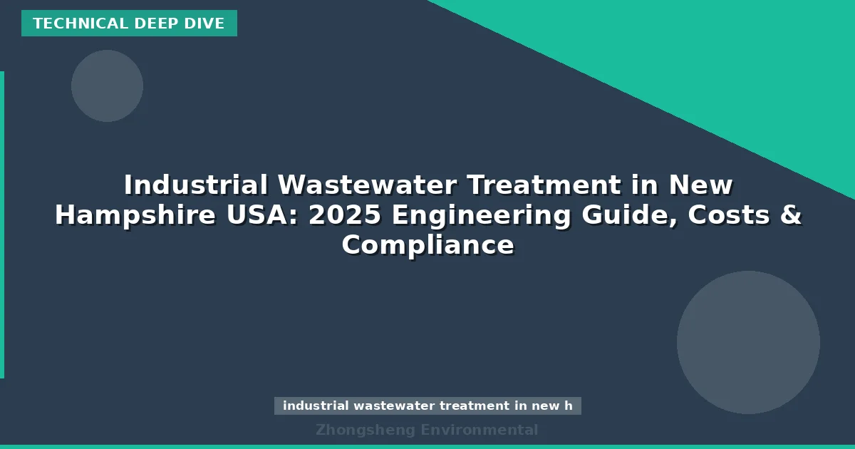 Industrial Wastewater Treatment in New Hampshire USA: 2025 Engineering Guide, Costs & Compliance