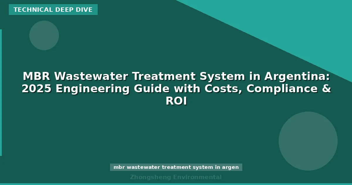 MBR Wastewater Treatment System in Argentina: 2025 Engineering Guide with Costs, Compliance & ROI