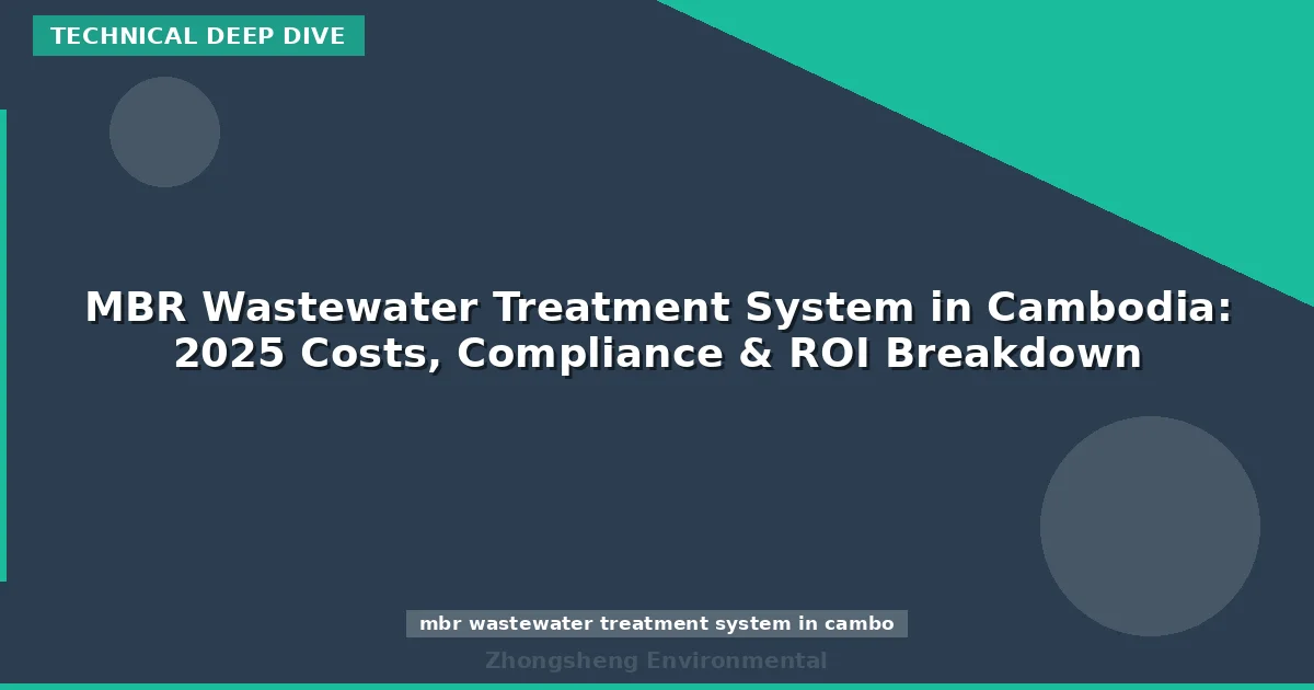 MBR Wastewater Treatment System in Cambodia: 2025 Costs, Compliance & ROI Breakdown