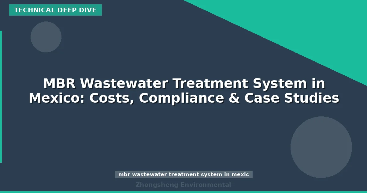 MBR Wastewater Treatment System in Mexico: Costs, Compliance & Case Studies