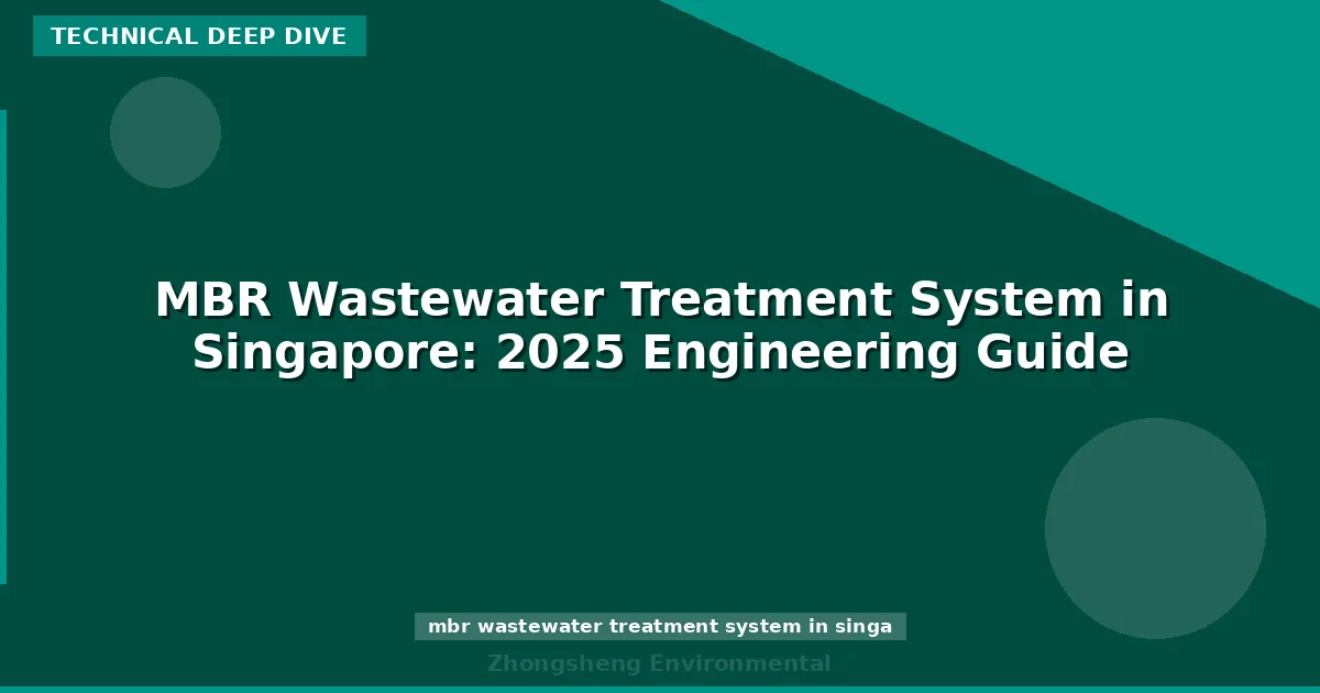 MBR Wastewater Treatment System in Singapore: 2025 Engineering Guide