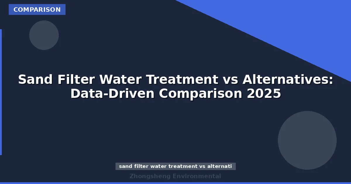 Sand Filter Water Treatment vs Alternatives: Data-Driven Comparison 2025