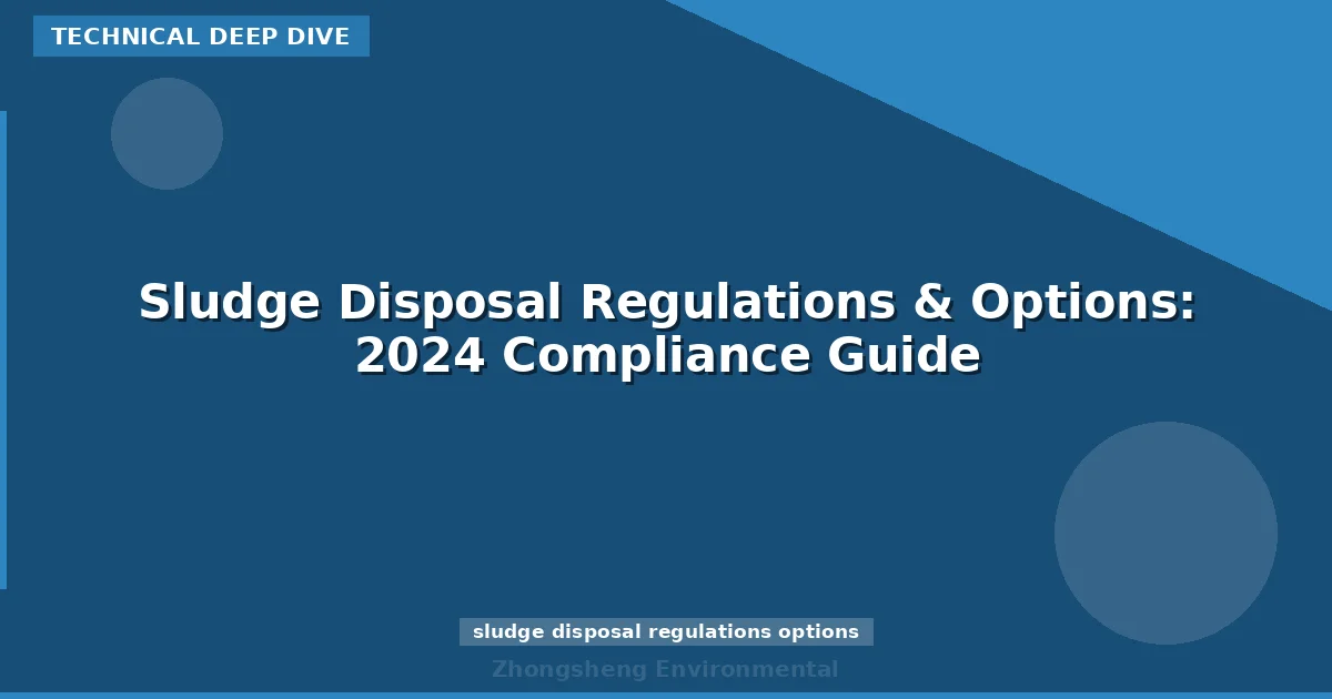 Sludge Disposal Regulations & Options: 2024 Compliance Guide