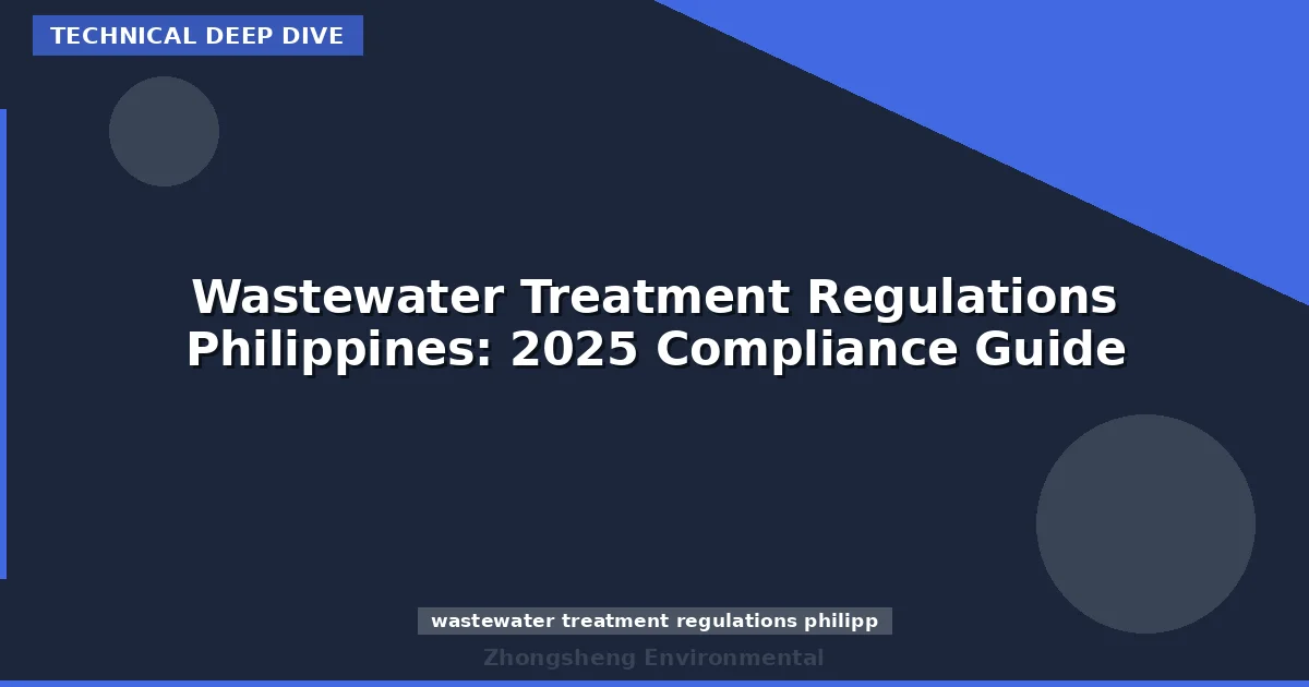 Wastewater Treatment Regulations Philippines: 2025 Compliance Guide