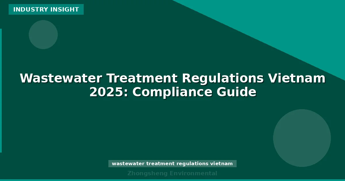 Wastewater Treatment Regulations Vietnam 2025: Compliance Guide