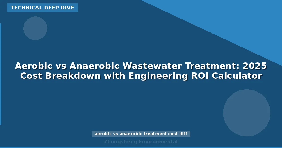 Aerobic vs Anaerobic Wastewater Treatment: 2025 Cost Breakdown with Engineering ROI Calculator