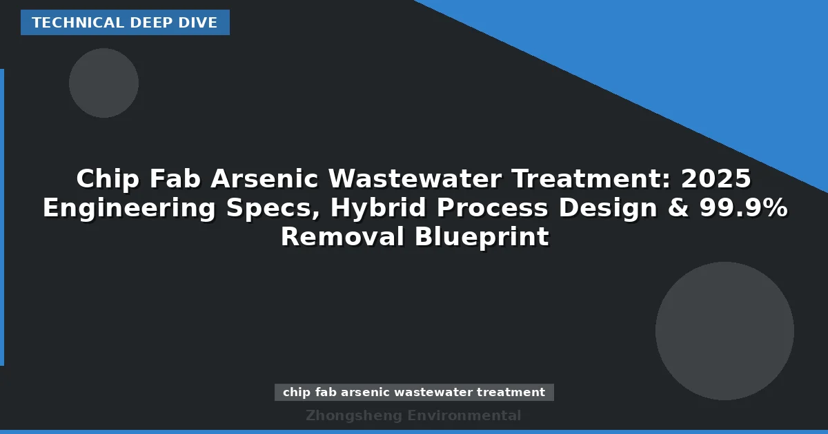 Chip Fab Arsenic Wastewater Treatment: 2025 Engineering Specs, Hybrid Process Design & 99.9% Removal Blueprint