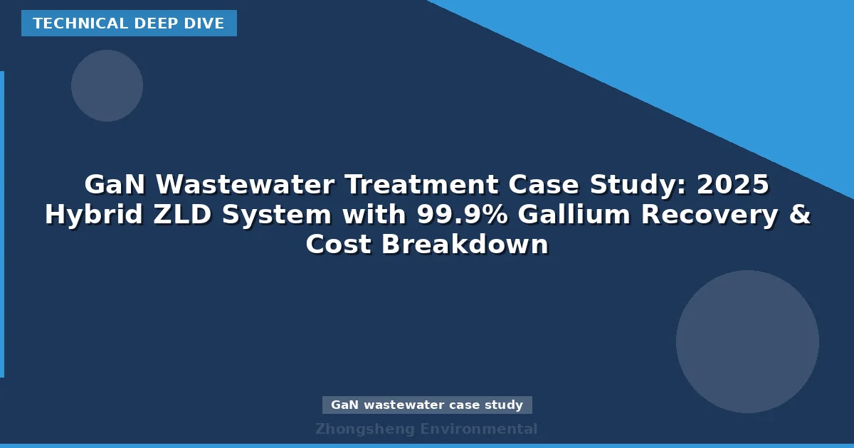 GaN Wastewater Treatment Case Study: 2025 Hybrid ZLD System with 99.9% Gallium Recovery & Cost Breakdown