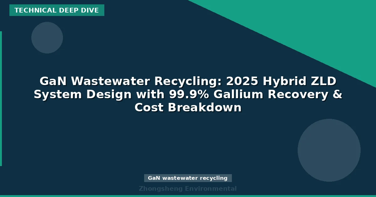GaN Wastewater Recycling: 2025 Hybrid ZLD System Design with 99.9% Gallium Recovery & Cost Breakdown