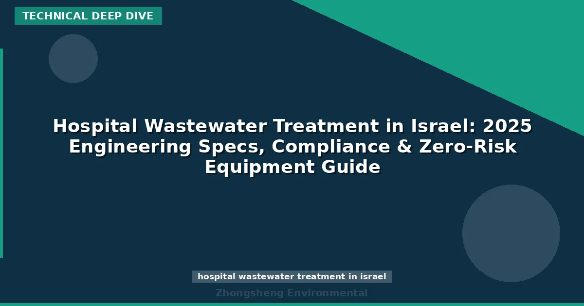 Hospital Wastewater Treatment in Israel: 2025 Engineering Specs, Compliance & Zero-Risk Equipment Guide