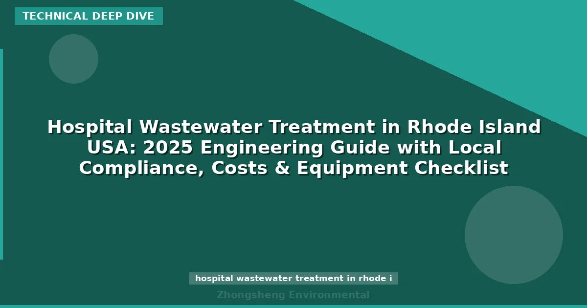 Hospital Wastewater Treatment in Rhode Island USA: 2025 Engineering Guide with Local Compliance, Costs & Equipment Checklist