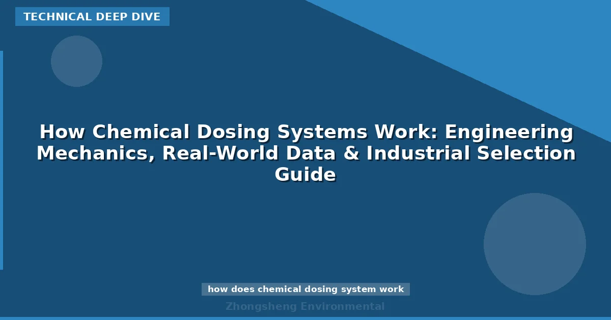 How Chemical Dosing Systems Work: Engineering Mechanics, Real-World Data & Industrial Selection Guide