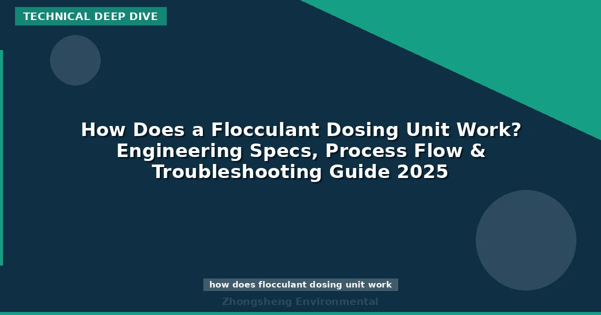 How Does a Flocculant Dosing Unit Work? Engineering Specs, Process Flow & Troubleshooting Guide 2025