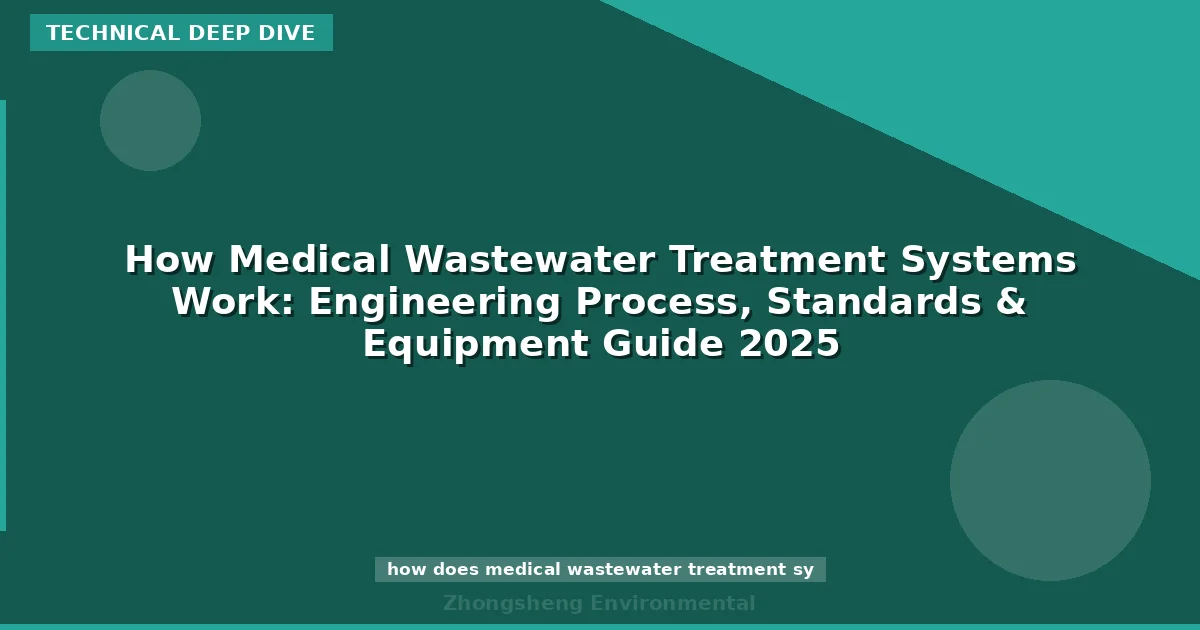 How Medical Wastewater Treatment Systems Work: Engineering Process, Standards & Equipment Guide 2025