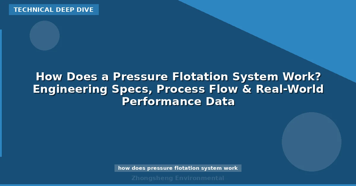 How Does a Pressure Flotation System Work? Engineering Specs, Process Flow & Real-World Performance Data