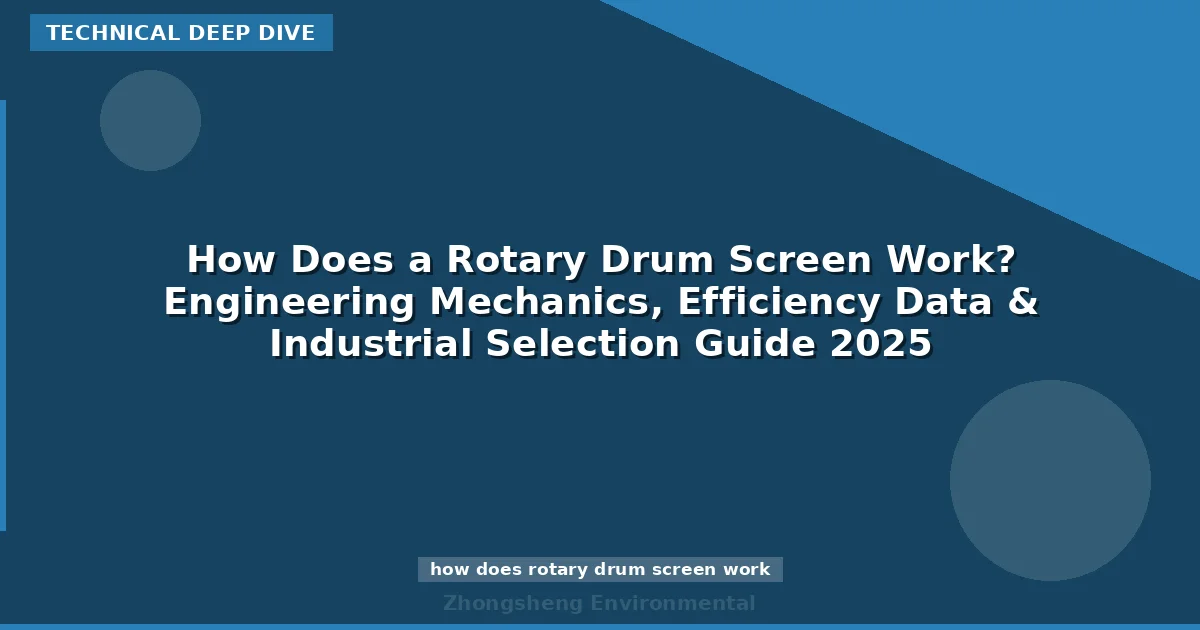 How Does a Rotary Drum Screen Work? Engineering Mechanics, Efficiency Data & Industrial Selection Guide 2025