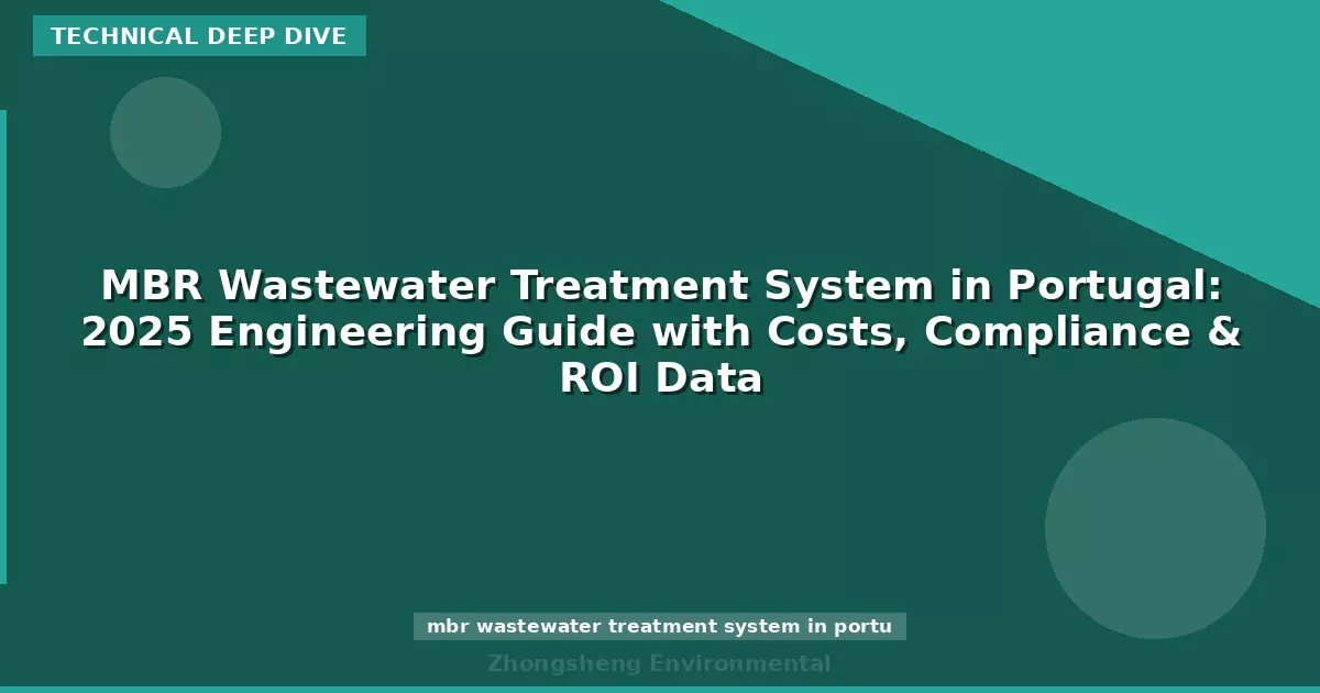 MBR Wastewater Treatment System in Portugal: 2025 Engineering Guide with Costs, Compliance & ROI Data