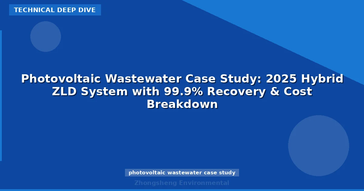 Photovoltaic Wastewater Case Study: 2025 Hybrid ZLD System with 99.9% Recovery & Cost Breakdown
