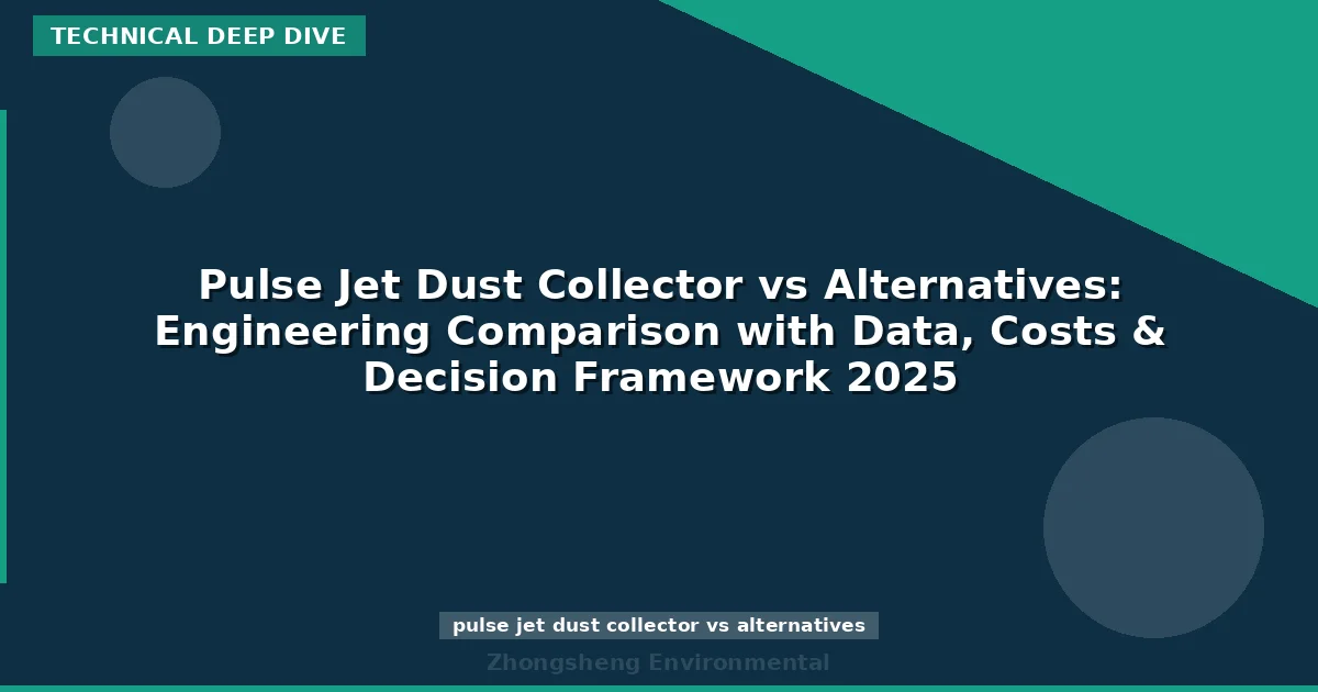 Pulse Jet Dust Collector vs Alternatives: Engineering Comparison with Data, Costs & Decision Framework 2025