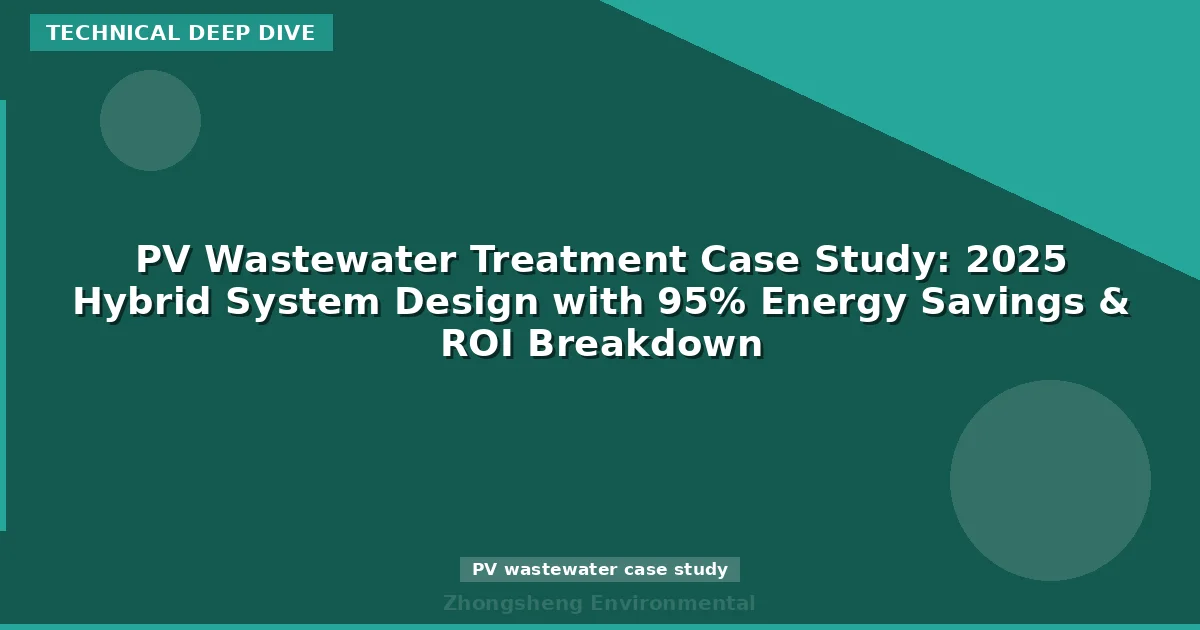 PV Wastewater Treatment Case Study: 2025 Hybrid System Design with 95% Energy Savings & ROI Breakdown