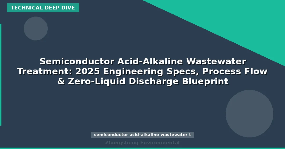 Semiconductor Acid-Alkaline Wastewater Treatment: 2025 Engineering Specs, Process Flow & Zero-Liquid Discharge Blueprint