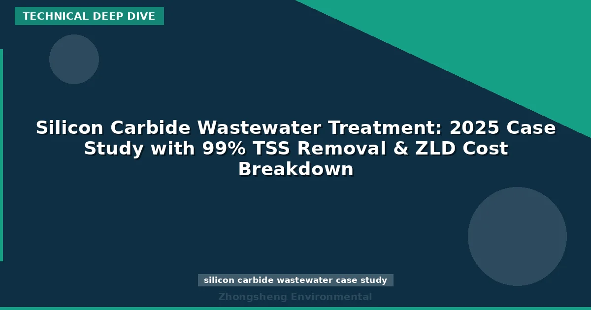 Silicon Carbide Wastewater Treatment: 2025 Case Study with 99% TSS Removal & ZLD Cost Breakdown