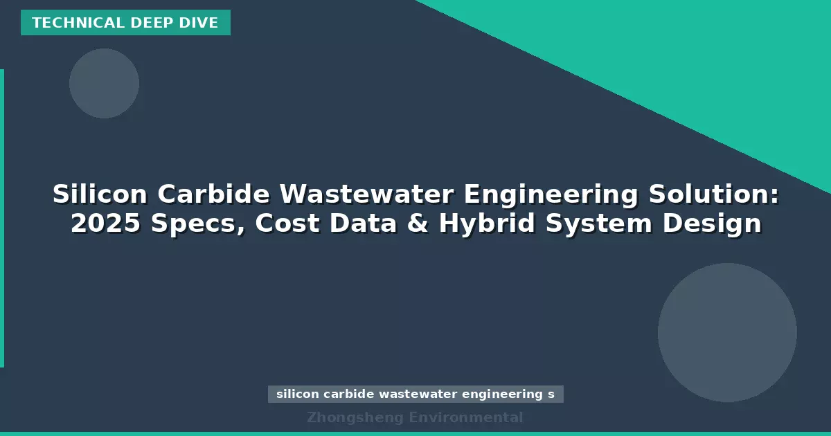 Silicon Carbide Wastewater Engineering Solution: 2025 Specs, Cost Data & Hybrid System Design