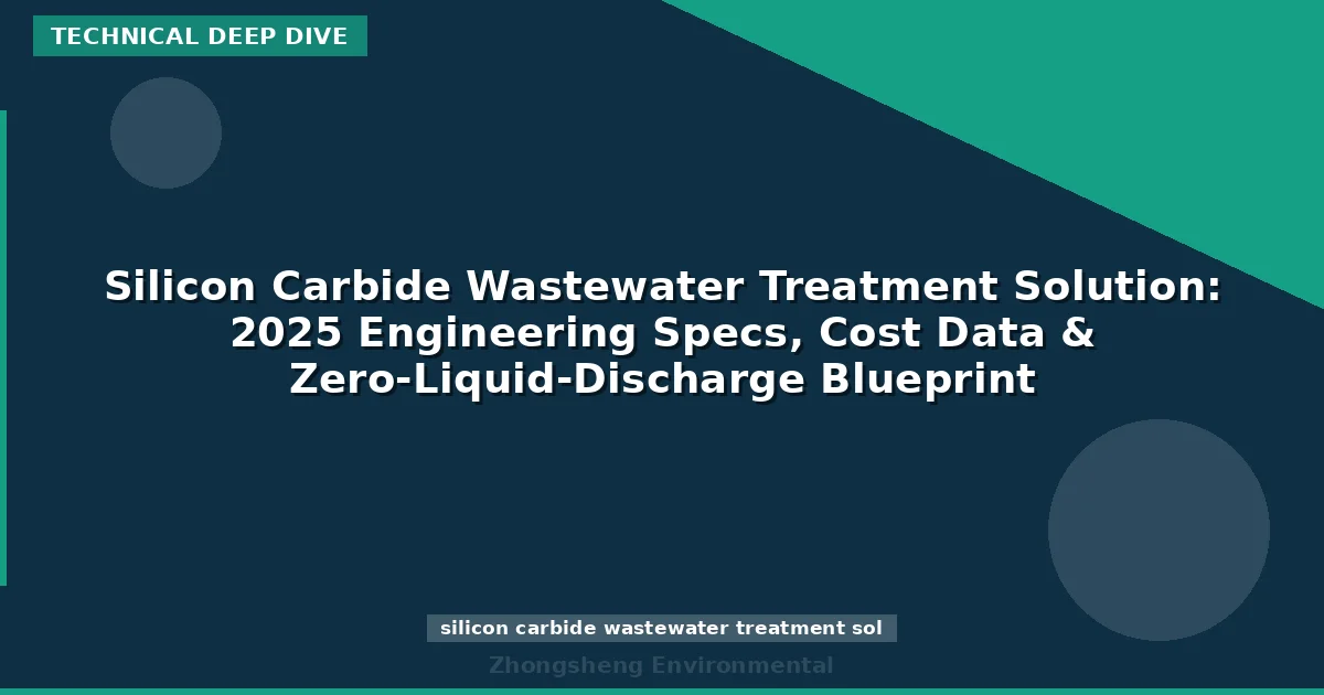 Silicon Carbide Wastewater Treatment Solution: 2025 Engineering Specs, Cost Data & Zero-Liquid-Discharge Blueprint
