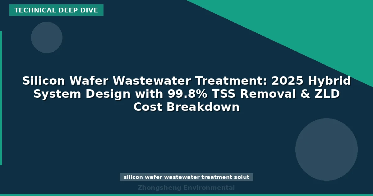 Silicon Wafer Wastewater Treatment: 2025 Hybrid System Design with 99.8% TSS Removal & ZLD Cost Breakdown