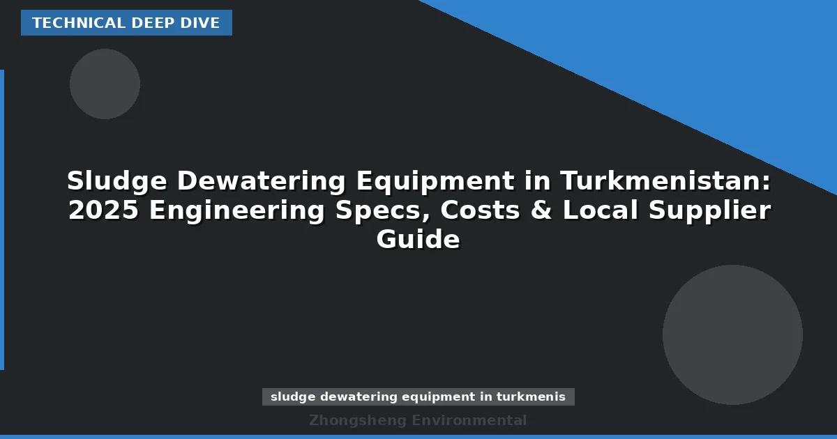 Sludge Dewatering Equipment in Turkmenistan: 2025 Engineering Specs, Costs & Local Supplier Guide