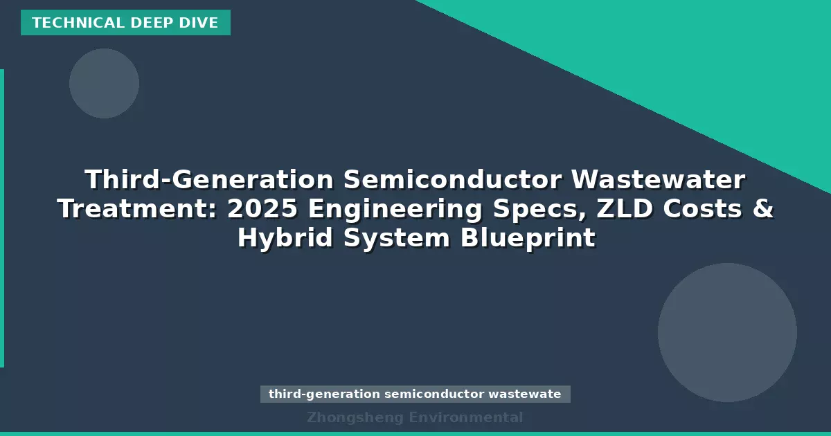 Third-Generation Semiconductor Wastewater Treatment: 2025 Engineering Specs, ZLD Costs & Hybrid System Blueprint