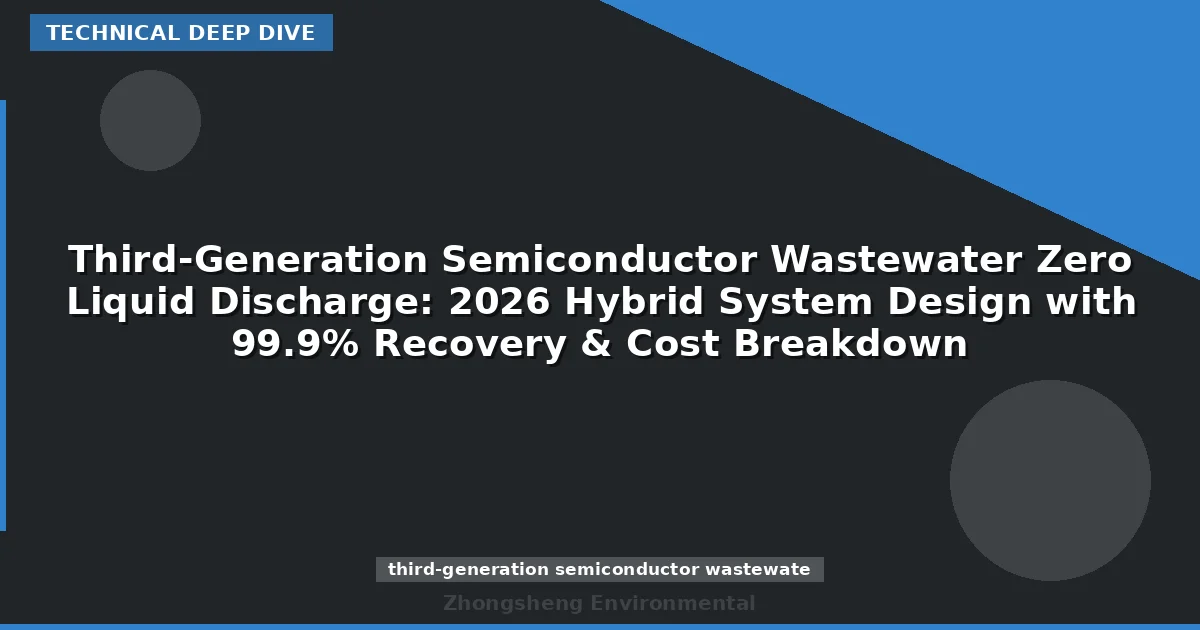 Third-Generation Semiconductor Wastewater Zero Liquid Discharge: 2026 Hybrid System Design with 99.9% Recovery & Cost Breakdown