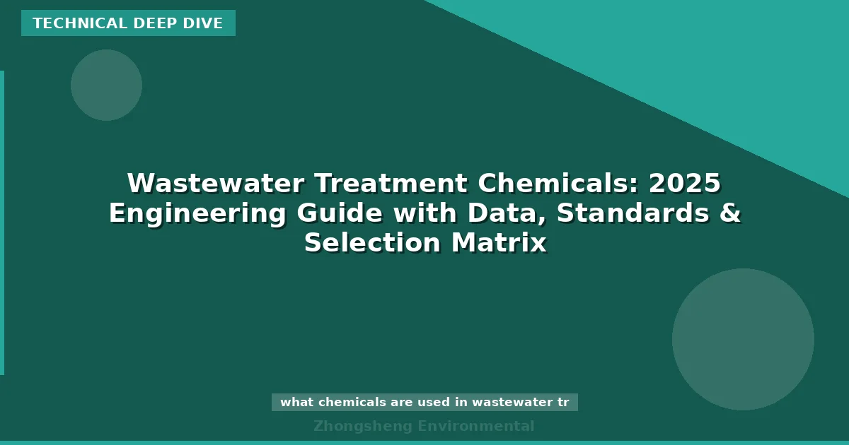 Wastewater Treatment Chemicals: 2025 Engineering Guide with Data, Standards & Selection Matrix
