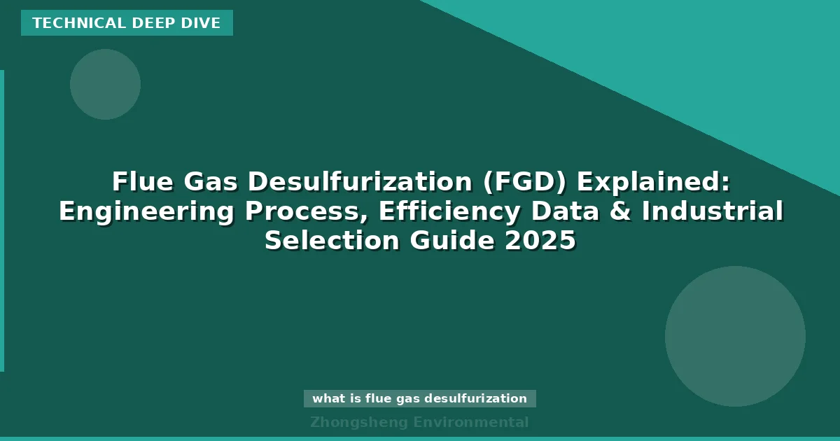Flue Gas Desulfurization (FGD) Explained: Engineering Process, Efficiency Data & Industrial Selection Guide 2025