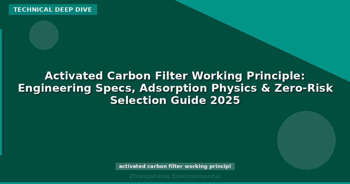 Activated Carbon Filter Working Principle: Engineering Specs, Adsorption Physics & Zero-Risk Selection Guide 2025