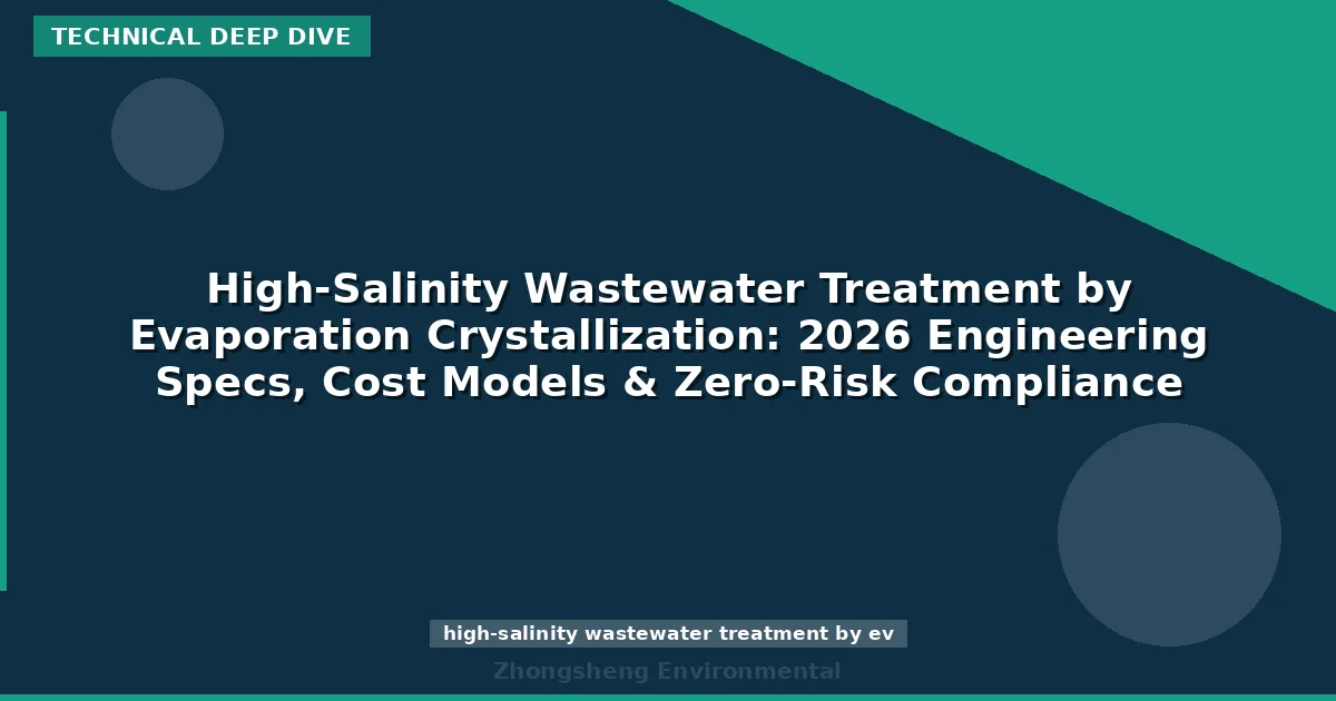 High-Salinity Wastewater Treatment by Evaporation Crystallization: 2026 Engineering Specs, Cost Models & Zero-Risk Compliance