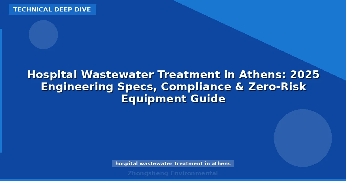 Hospital Wastewater Treatment in Athens: 2025 Engineering Specs, Compliance & Zero-Risk Equipment Guide