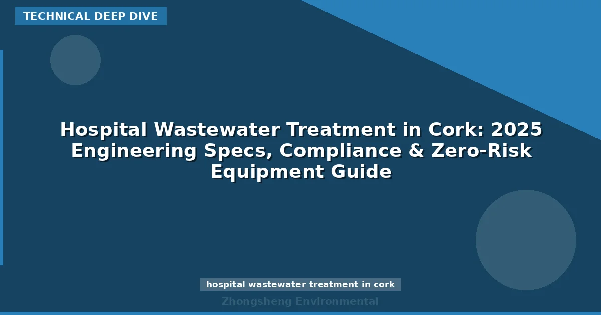 Hospital Wastewater Treatment in Cork: 2025 Engineering Specs, Compliance & Zero-Risk Equipment Guide